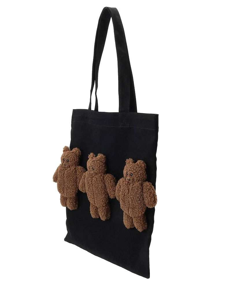楽天市場 楽天カードで3倍 メリージェニー くま Bear Bear Bear トート Merry Jenny くまさん トートバッグ テディベア ぬいぐるみ レディース バッグ かわいい おしゃれ ブランド 縦型 大きめ 布 キャンバス 肩掛け 女性 カバンの店 東西南北屋