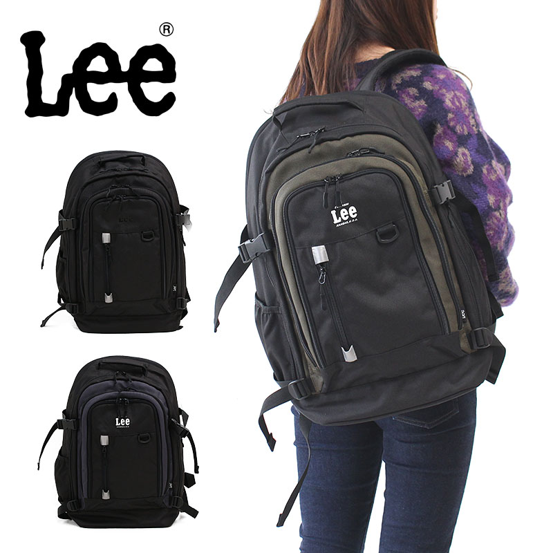 全日本送料無料 楽天市場 楽天カードで3倍 Lee リー リュック リュックサック B4 メンズ レディース ブランド 大容量 通学 通勤 3 4280 32l 41l バッグ デイパック 抗菌防臭 エキスパンダブル リフレクター おしゃれ カジュアル アウトドア 旅行 正規品