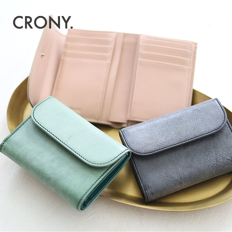 【4/17迄エントリーで19倍確定】CRONY. クルニー シビラ 財布 二つ折り財布 Sibilla Tri-Fold Wallet トライフォールドウォレット メンズ レディース cr-00042 ブランド おしゃれ カジュアル 正規品 プレゼント 本革 牛革 レザー