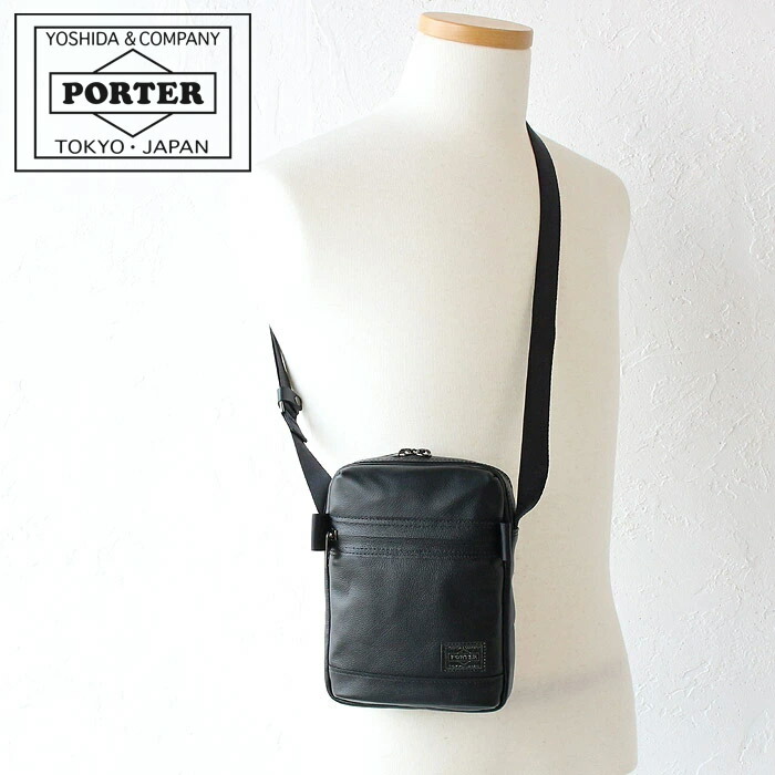 PORTER ブラック ショルダーバッグ PORTER(ポーター) TANKER SHOULDER BAG(S) タンカー ショルダー