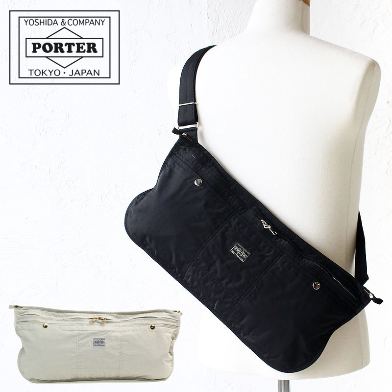 ポーター マイル ワークエプロン 754-15111 吉田カバン メンズ レディース PORTER MILE ショルダーバッグ 斜め掛け コンパクト 軽量 カジュアル シンプル お出かけ 旅行 トラベル ギフト プレゼント|カバンの店 東西南北屋