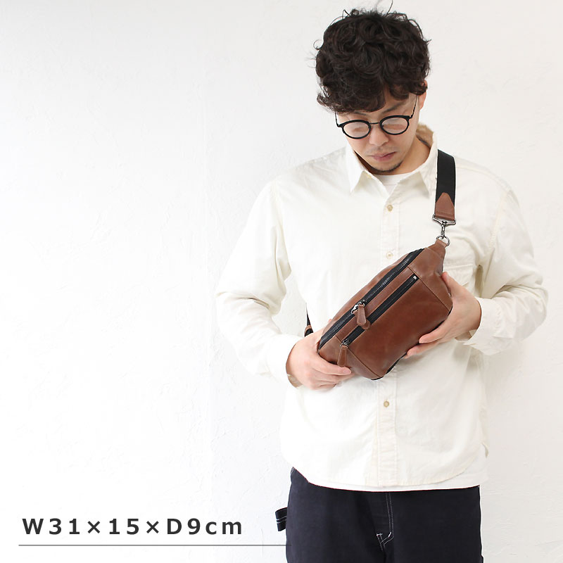 定番のお歳暮&冬ギフト grungeallグランジオール『新品未使用』【バッファローレザー】ボディバッグ - ボディーバッグ