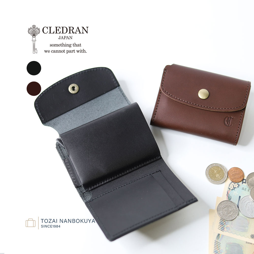 CLEDRAN クレドラン ARCH アーチ 二つ折り財布 ミニウォレット cl3976 akz016 レディース オールシーズン カジュアル 財布 レディース財布 牛革|カバンの店 東西南北屋