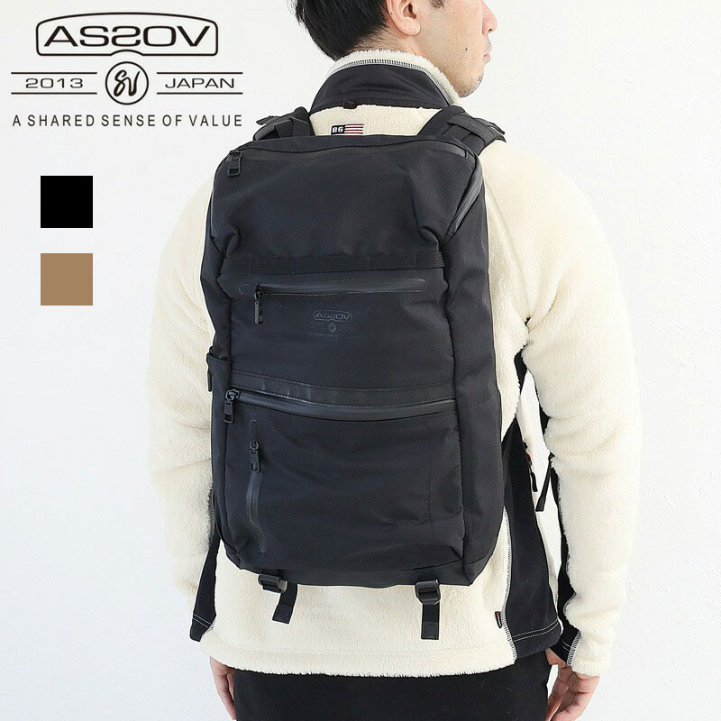 AS2OV アッソブ WATER PROOF CORDURA 305D ROUND ZIP BACKPACK バッグ バックパック リュック メンズ レディース ユニセックス 軽量 防水 ビジネス 通勤 通学 akz044 UNBY 141612｜カバンの店　東西南北屋