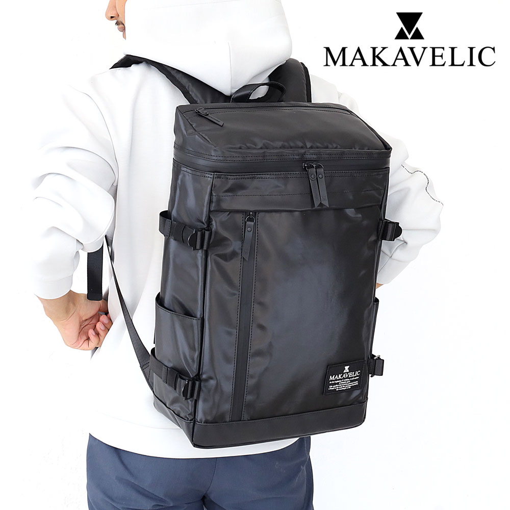 【4/17迄エントリーで19倍確定】MAKAVELIC デイパック バックパック リュック リュックサック マキャベリック CHASE RECTANGLE DAYPACK チェイス レクタングル 鞄 正規品 ビジネス ブランド メンズ 男性 出勤 通勤 社会人 新生活 アウトドア 旅行 3107-10124
