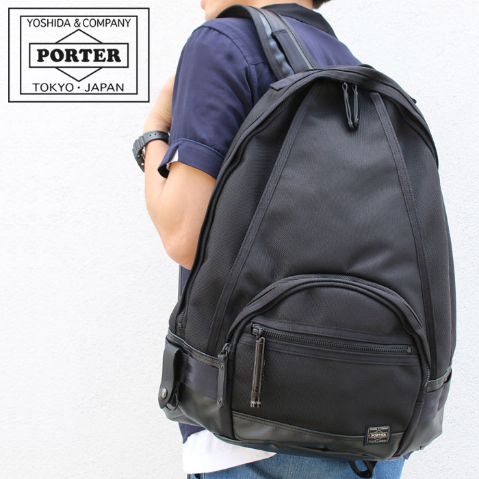 ポーター ヒート デイパック PORTER HEAT DAY PACK 703-06302 吉田カバン A4 17L リュック バックパック ビジネスリュック メンズ 男性 通勤 通学 バリスターナイロン 丈夫 マグライト 日本製
