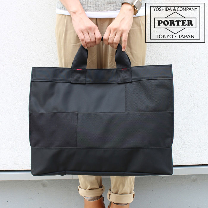 楽天市場 最大14倍 7 30エントリー Rカード 一年保証 吉田カバン ポーター ネットワーク トートバッグ Porter Network Tote Bag 662 0 吉田かばん A3対応 正規品 プレゼント カバンの店 東西南北屋