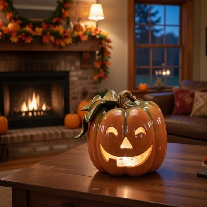 楽天市場】ハロウィン「ジャック オ ランタン」ガラスポット