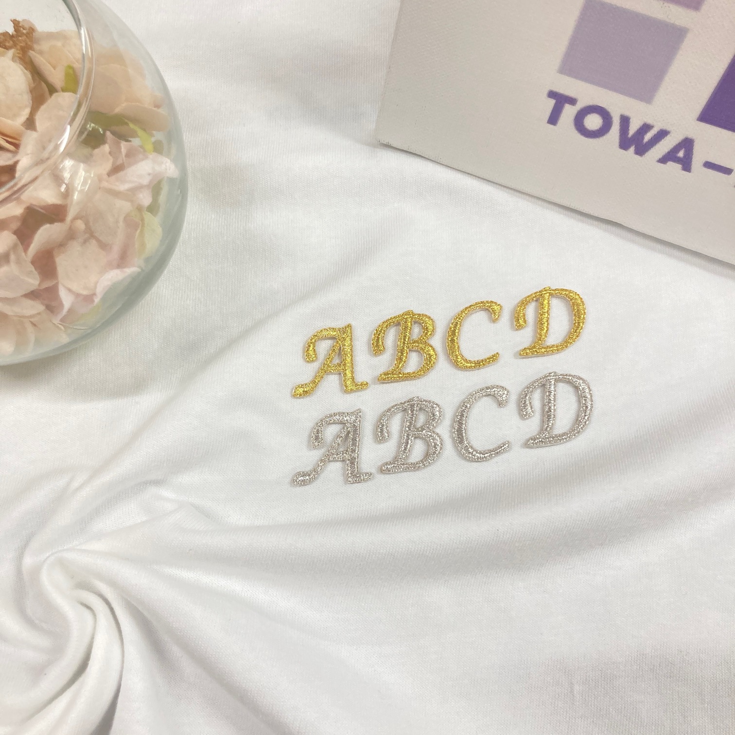 楽天市場】ワッペン アイロン アルファベット ゴールド シルバー