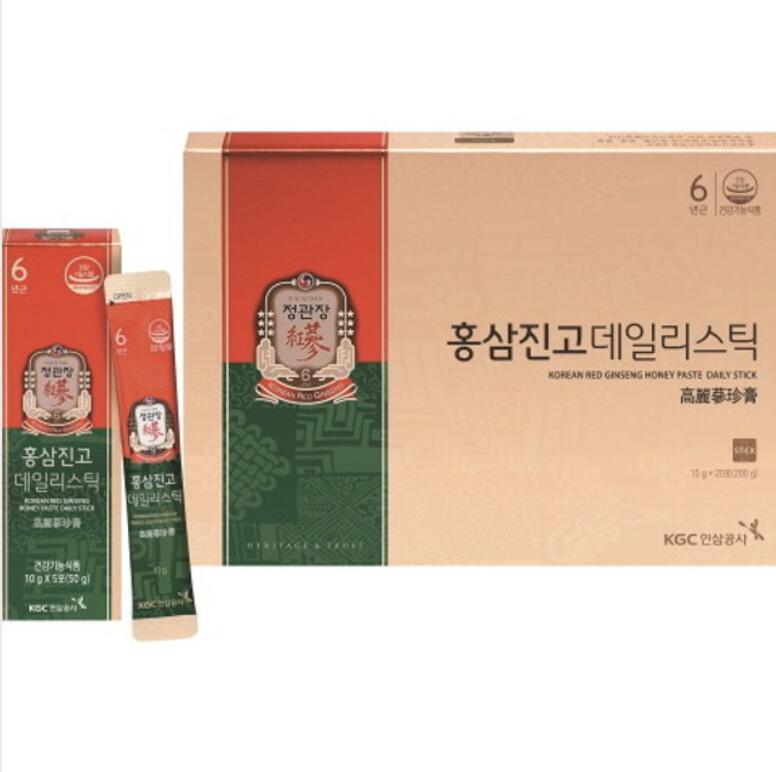 市場 正官庄 韓国健康食品 紅参 6年根 紅参珍膏 送料無料 包 朝鮮人参 X 高麗人参 10ml