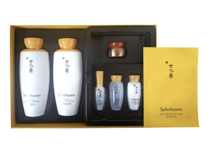 Sulwhasoo 雪花秀 Sulwhasoo 滋陰 ジャウム セット 水125ml 乳液125ml エッセンス５ml 水サンプル １５ml 乳液サンプル15ml アイクリームサンプル3ml 弾力クリームサンプル5ml マスク１枚 セット ソルファス ソルファス 送料無料