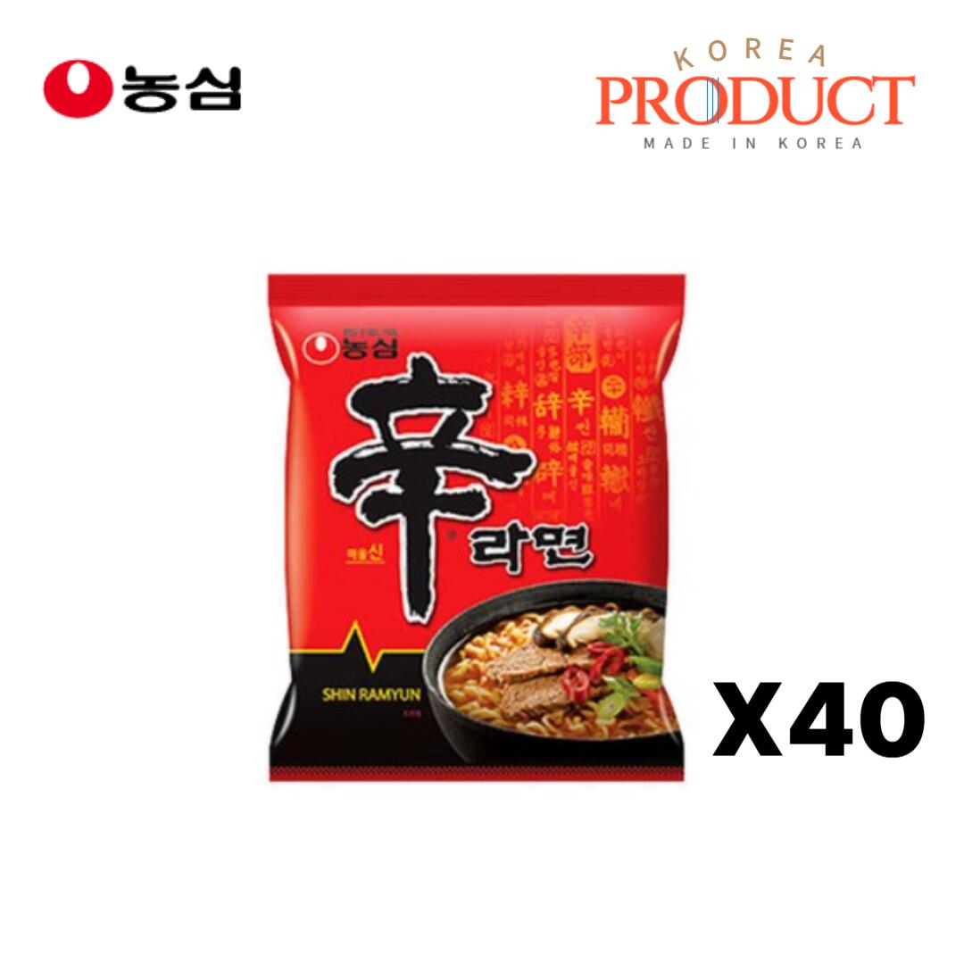 【NONGSHIM】【送料無料】シンラーメンオリジナル 120g×40個 韓国インスタントラーメン 韓国食品 即席麺 カップラーメン