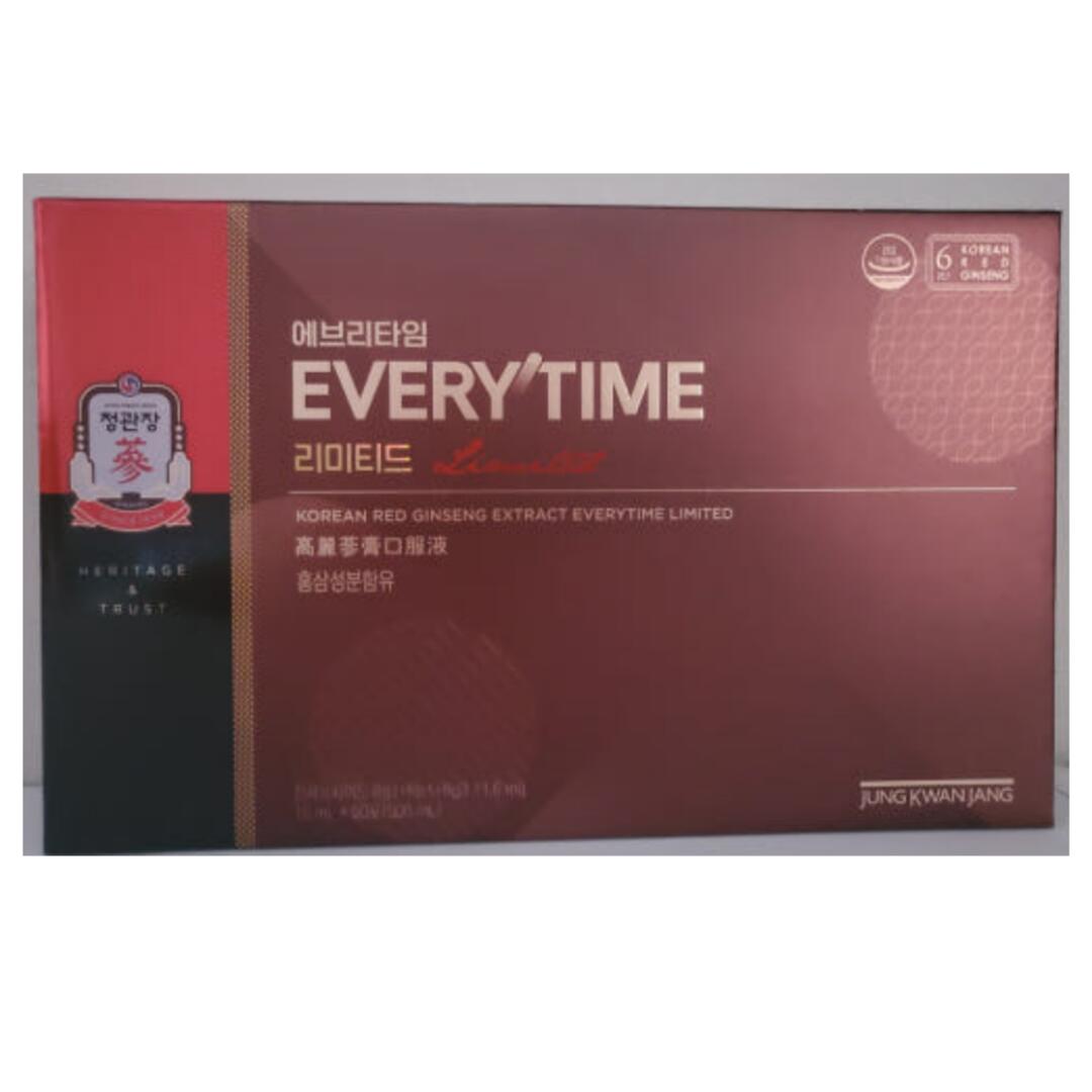 【正官庄】【貨物輸送無料】 紅参精 エブリタイム リミテッド 10ml*50包