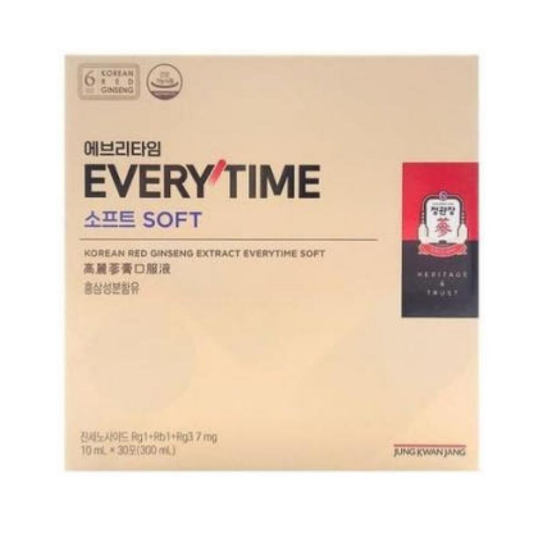 【正官庄】【貨物輸送無料】紅蔘錠 エブリタイムソフト 10ml×30本 韓国思わしい食料雑貨類 高麗人蔘 加えること 栄養素ドリンク