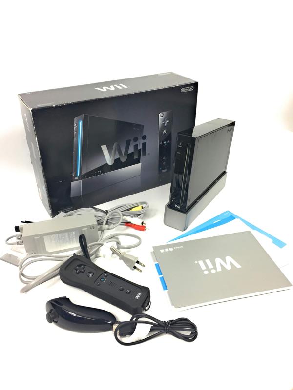 楽天市場】【中古】Wii本体 (クロ) (「Wiiリモコンプラス」同梱) (RVL