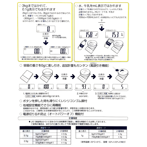 楽天市場 楽天スーパーsale 送料無料 クッキングスケール タニタ 電子スケール 最少0 1g 最大3kg パン作り お菓子作りに Rcp Kd 3 Wh タウンランドc