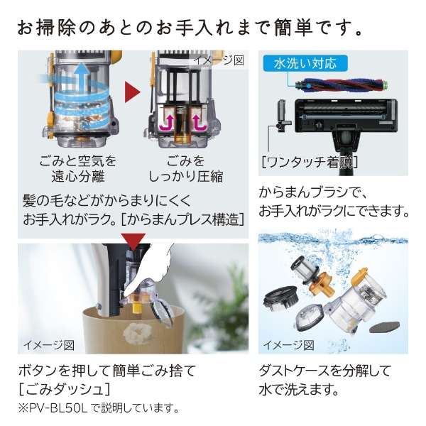 HITACHI スティッククリーナー PV-BL50L コードレス スティッククリーナー パワかるスティック PV-BL50L 日立