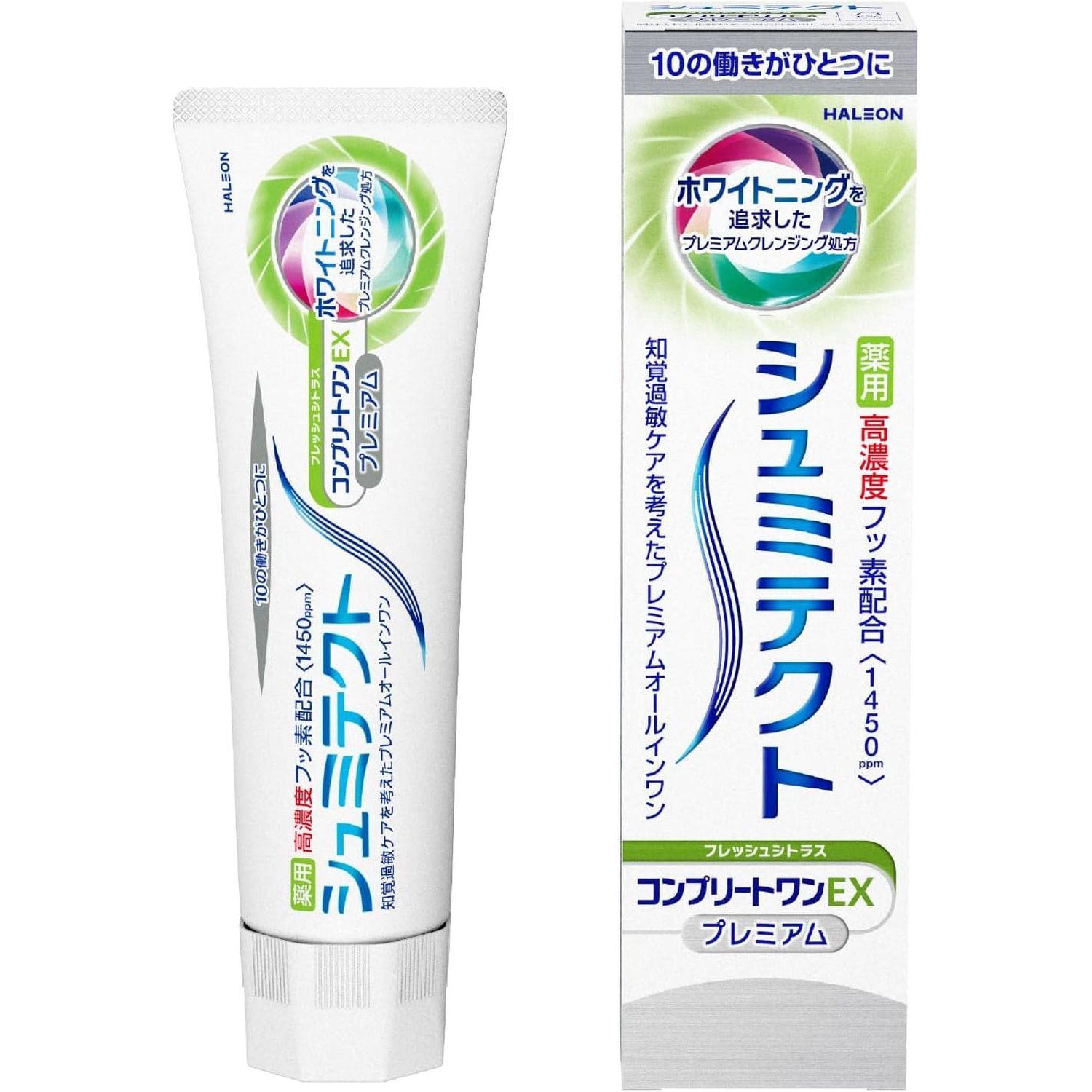 シュミテクト コンプリートワンEX プレミアム 90g〈1450ppm〉[医薬部外品]（総合ケア 高濃度フッ素配合）｜タウンマート