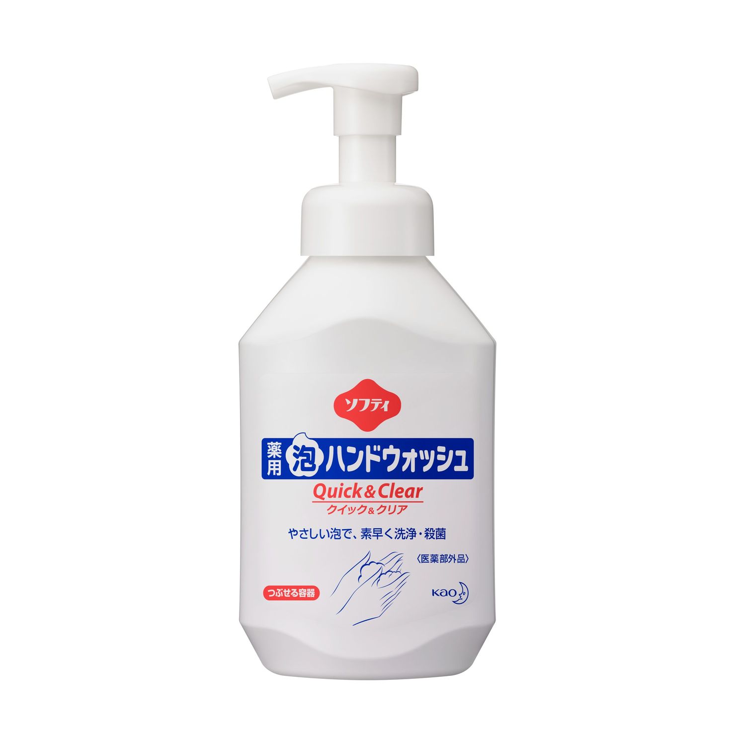 【6個まとめ買い】ソフティ薬用泡ハンドウォッシュ クイック＆クリア 500mL 業務用 ×6個（手肌を清潔に保つ 泡で簡単に洗浄 まとめ買いでお得）