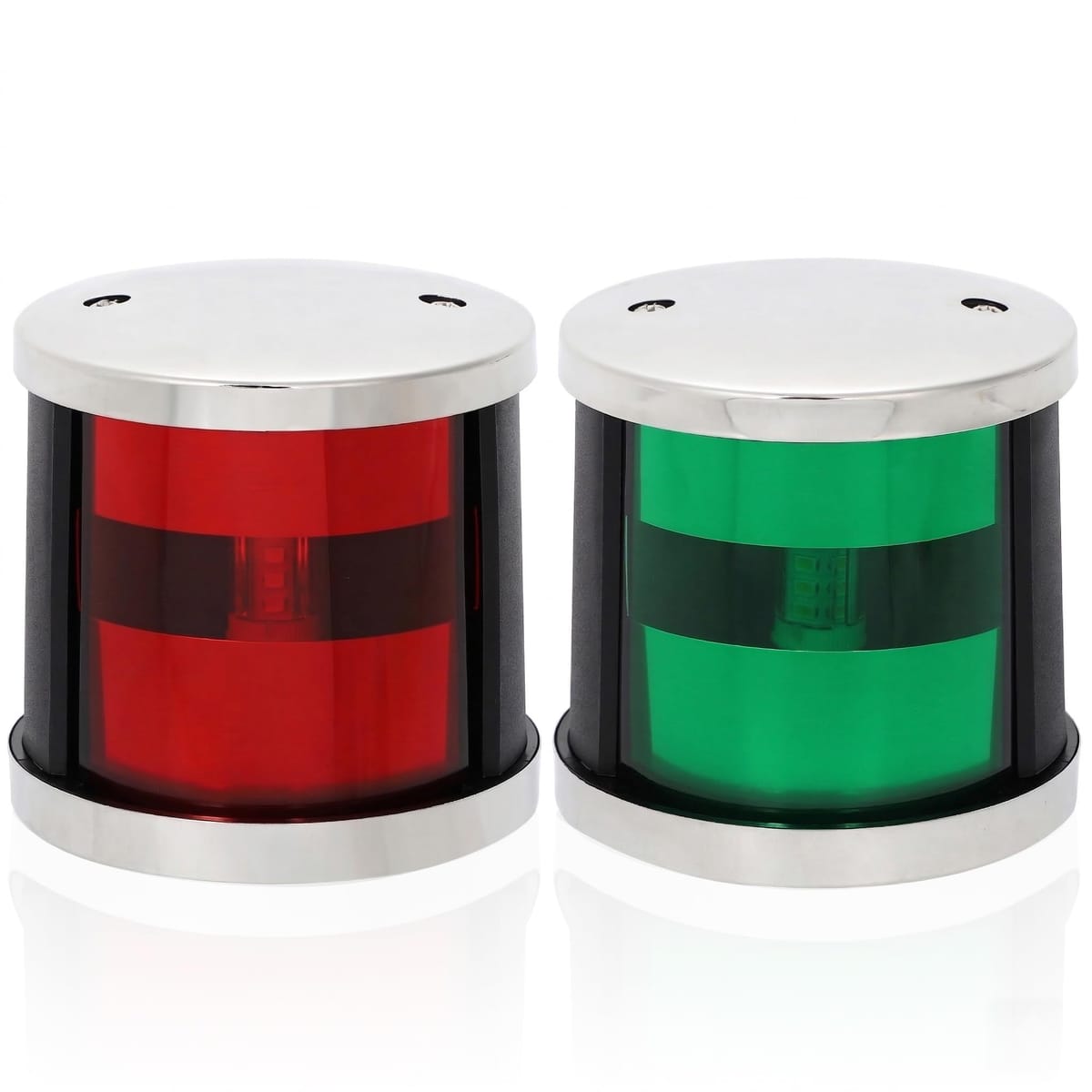 航海灯 LED 12V 24V 兼用 左右セット 左舷灯 右舷灯 マリンランプ ボート 船 漁船 小型船舶 プレジャーボート 信号灯 赤 緑 ポート/スターボード ライト IP65防水|おもちゃの神様