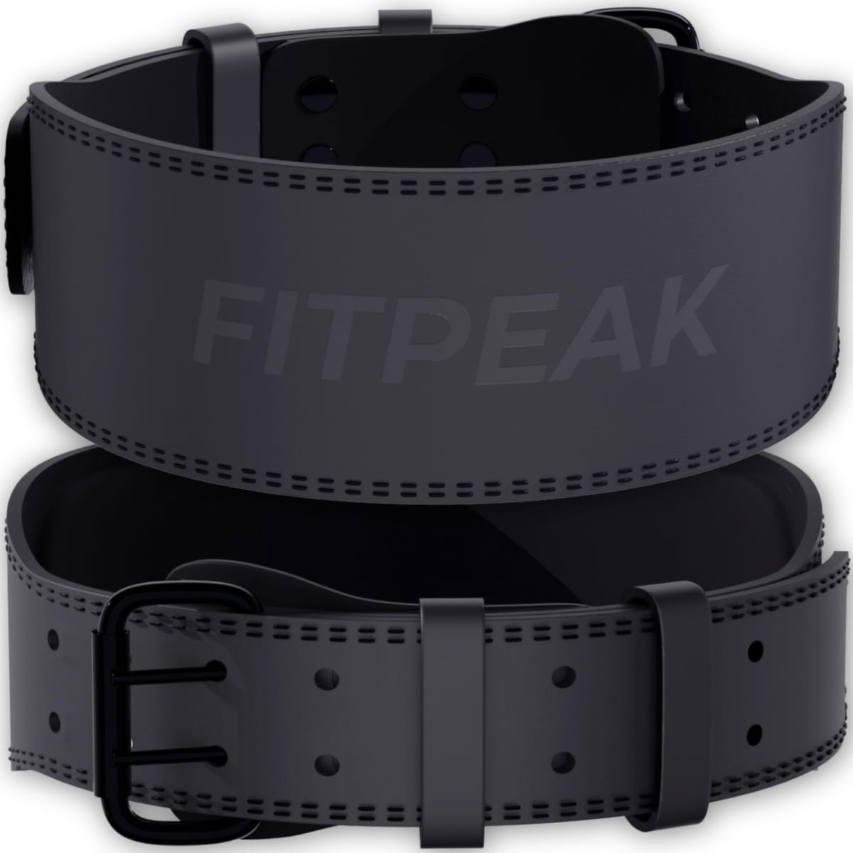 FITPEAK 形づくる三尺帯 【労働者階級遣りくちの本牛皮】 力強さ三尺帯 筋トレ 腰 三尺帯 ウェイトリフティング フルブラック L大きさ