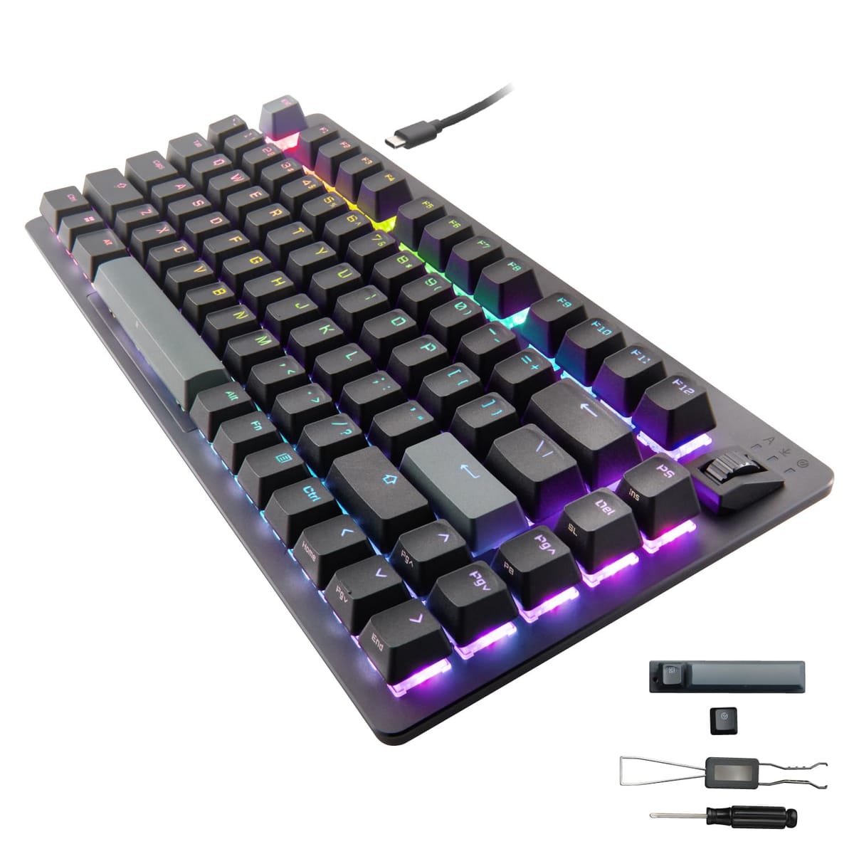 エレコム ゲーミングキーボード V custom VK720A 有線 着脱式 磁気式アナログさがし当てる取り替えっこ積み上げる 75％大きさ TK-VK720A続きもの