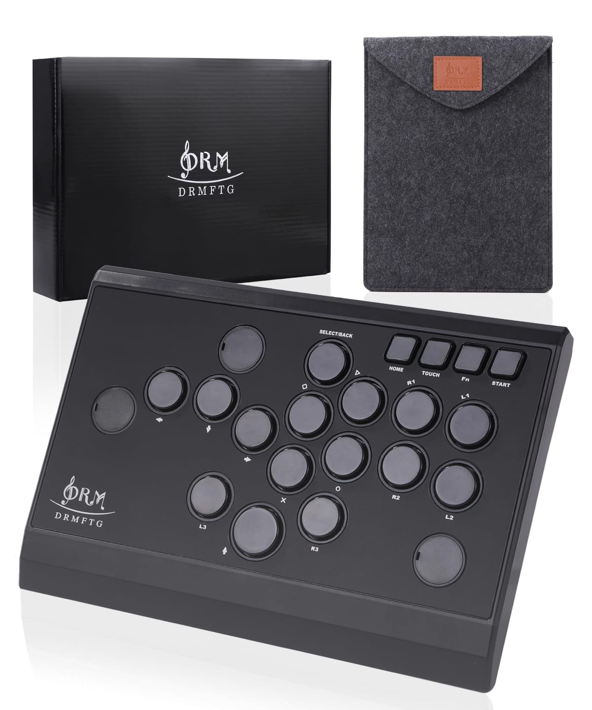 【名取り草申し合わせを大まかに選べる】DRMFTG DRM Slim 生き肝受け答え アケコン レバーレスコントローラー 静音 CherryMX銀軸 返事をする速力度0.8ms 薄型 軽さ 熱っぽい取り換える相応う パソコン Switch2【日本会社組織が養成】 (パソコン版)