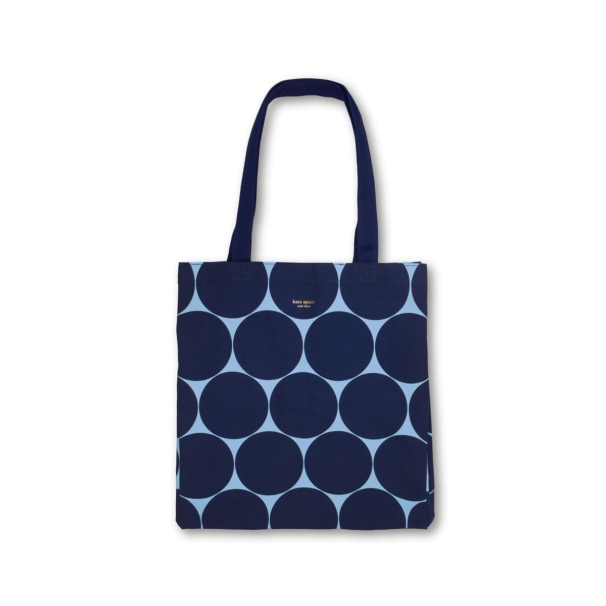 Kate Spade New York Canvas Book Tote, Large Shoulder Bag, Cute Tote for Beach or School (Joy Dot)
