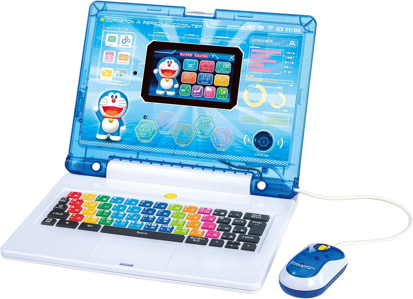楽天市場】【送料無料】ドラえもん AI パソコン バンダイ 知育 AI学習