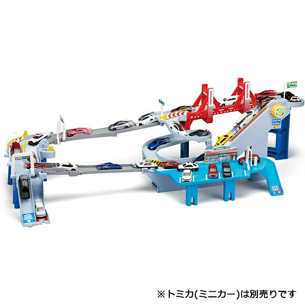 楽天市場】【送料無料】 タカラトミー トミカワールド コースがのび