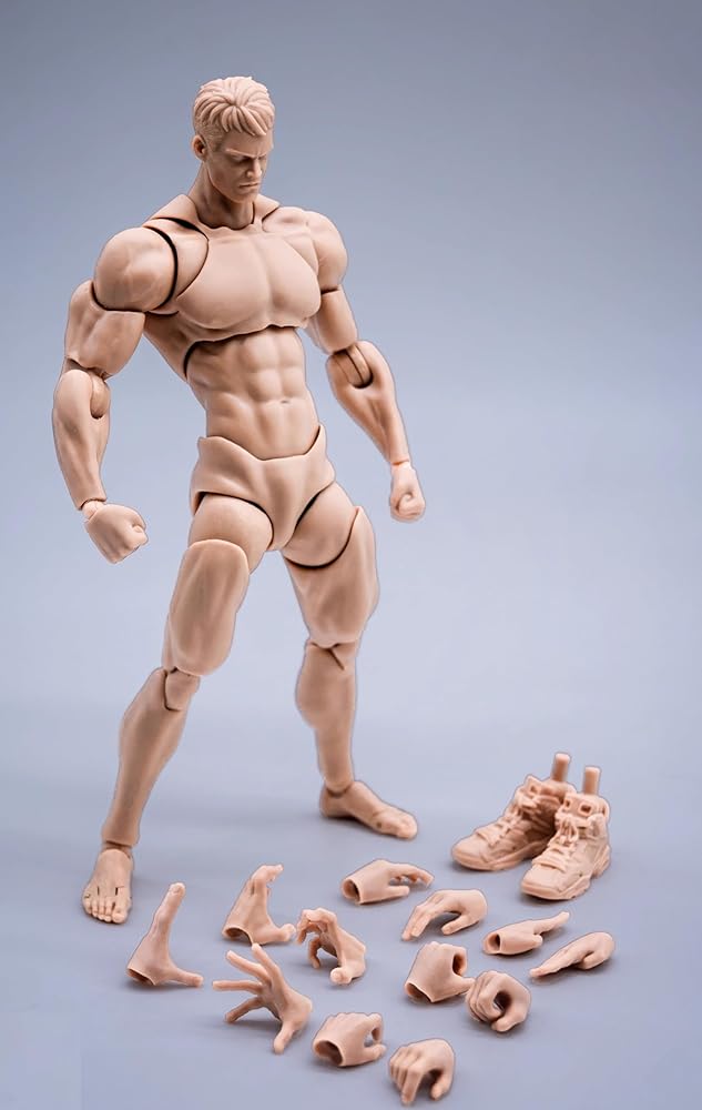 Wind Toys fmw001 1/12 アクションフィギュア パール白肌 超可動男性素体 マンズアクションボディとヘッド