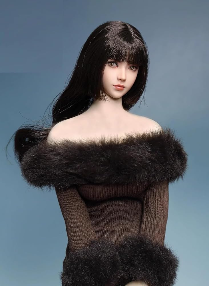 JKTOYS 1/6 女性ヘッド K-007A ハーフ 美人 アクションアイ可動目 TBLeague等適合 ※素体・服別売