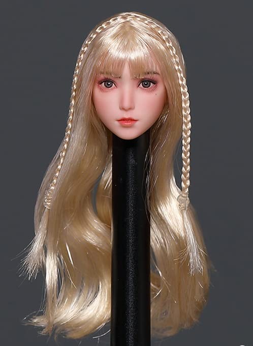[iminitoys M014C] 1/6スケール アクションフィギュア用 ロリータセクシー美少女 パール肌 アジアン美人女性ヘッド (素体と服は別売)