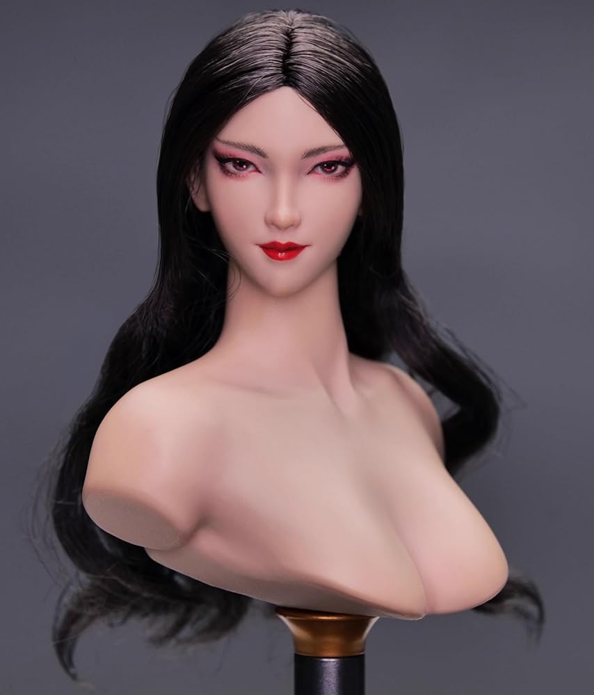 おもちゃ ホビー [TOYBARJAPAN]1/6スケール アクションフィギュア用 TBLeague素体に適合 YMTOYS YMT095D アジアン美人女性ヘッド(素体と服は含みません)