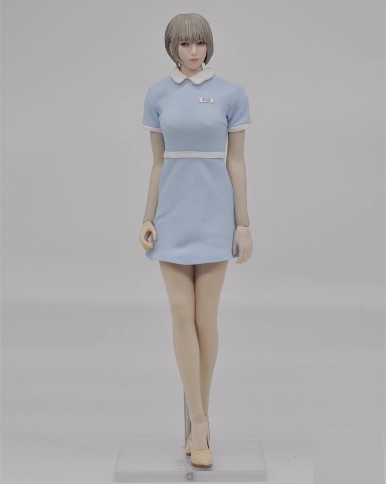 [SmallBabyToys SBT001] 1/6フィギュア用ケーキ屋ウェイターユニフォーム制服と靴ハイヒール(素体とヘッドは別売) (ブルー版) 4,638円