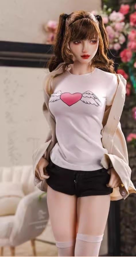 [i8TOYS I8-H006C-B]1/6フィギュア用女性Tシャツとコートと黒ショートパンツと白いストッキング服セット(素体とヘッドと靴は別売)