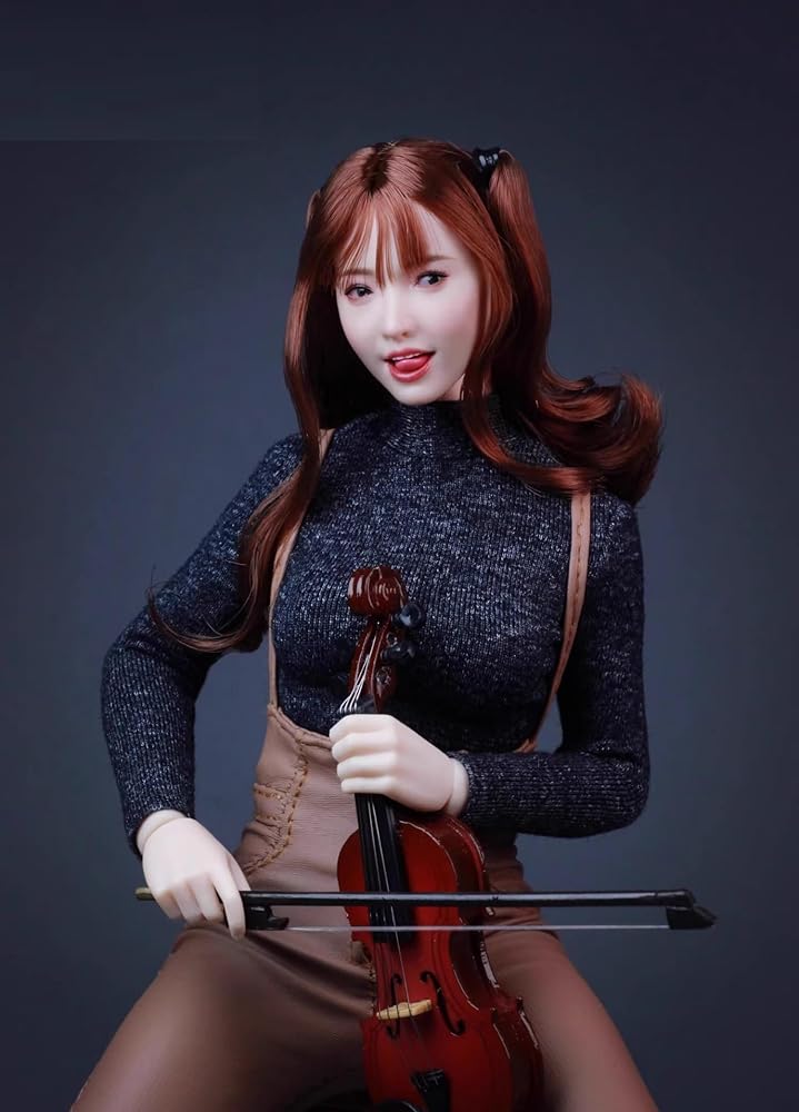 [Z6TOYS ZC017] 1/6アクションフィギュアパーツ アクションアイ 可動目 三つ舌出し付 アジアン美人女性ヘッド(服と素体は別売) (D)