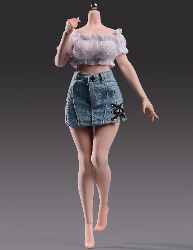 [YMTOYS YM610]1/6規模 全手足かざり付けるペンキ塗り済みモビール胸 プラチナケイ素樹脂 シムレースもの言う花亭主もち素体上半身(服は別売) (パール白肌)
