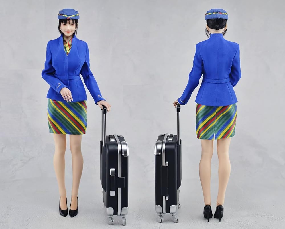 [CUKE TOYS MA-048B] 1/6 図形 用もの言う花お上さん 飛翔エアホステス背広応接間乗務員ユニフォームと靴 (素体と尖端は含みません)