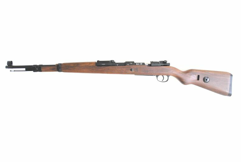 BELL Kar98k ライブカート式エアコッキング エアガン 専用カート5発付き リアル刻印 樹脂ストック版