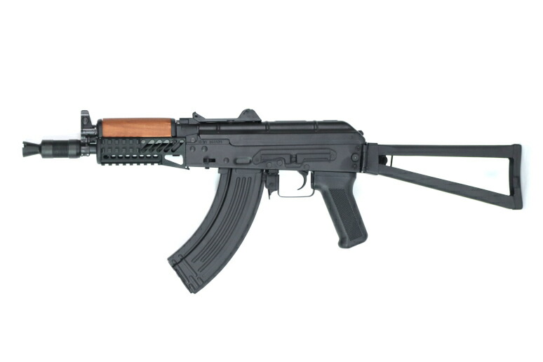 2/5 14時迄値引KSC AKS74Uクリンコフ(リアルウッドVer.)新品 APS AKS74U クリンコフ リアルウッド BATTLE WORN ver. 電動