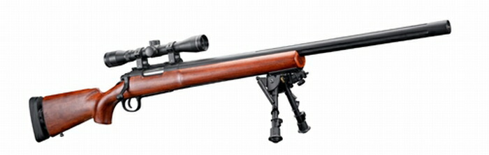 A&K製 エアコッキング ボルトアクション M24 リアル刻印 リアルウッド アクセサリーセット