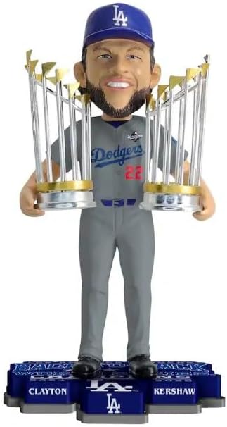 【新商品】【送料無料】MLB ボブルヘッド クレイトン・カーショー/2025年 ワールドシリーズ・チャンピオン Back to Backトロフィー/ロサンゼルス・ドジャース 14,652円