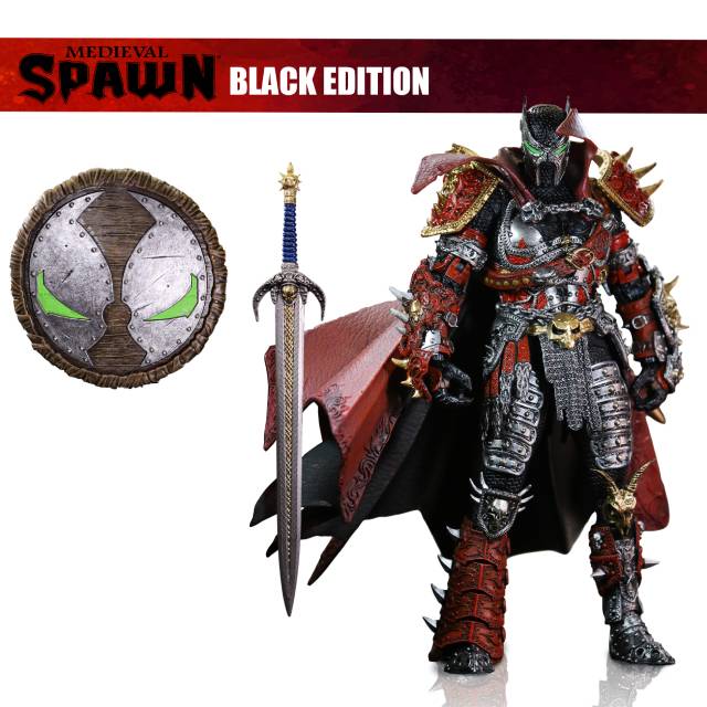 マクファーレントイズ スポーン 2024 キックスターター限定 リミテッド アクションフィギュア メディーバル・スポーン (ブラック バージョン) McFARLANE TOYS KICKSTARTER EXCLUSIVE MEDIEVAL SPAWN BLACK EDITION 黒|USAトイショップ トイコネクト