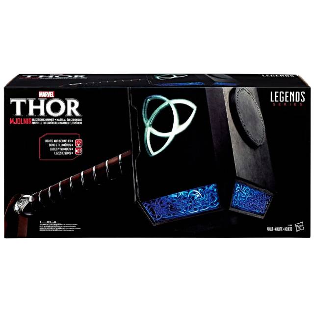 ハズブロ マイティ・ソー マーベルレジェンド 1/1スケール レプリカシリーズ ソー ハンマー &ldquo;ムジョルニア&rdquo; MARVEL LEGENDS REPLICA SERIES THOR HAMMER MJOLNIR アベンジャーズ AVENGERS MCU｜USAトイショップ トイコネクト