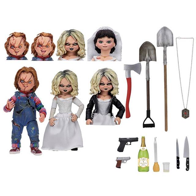 チャイルド・プレイ : チャッキーの花嫁 ネカ アルティメット アクションフィギュア 2パック チャッキー & ティファニー NECA CHILD'S PLAY BRIDE OF CHUCKY|USAトイショップ トイコネクト