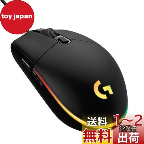 Logicool G ゲーミングマウス G203 有線 ゲーミング マウス USB 接続 G203-BK 軽量 85g LIGHTSYNC RGB 6個プログラムボタン ブラック PC windows mac 国内正規品 【 ファイナルファンタジー XIV 推奨モデル 】画像