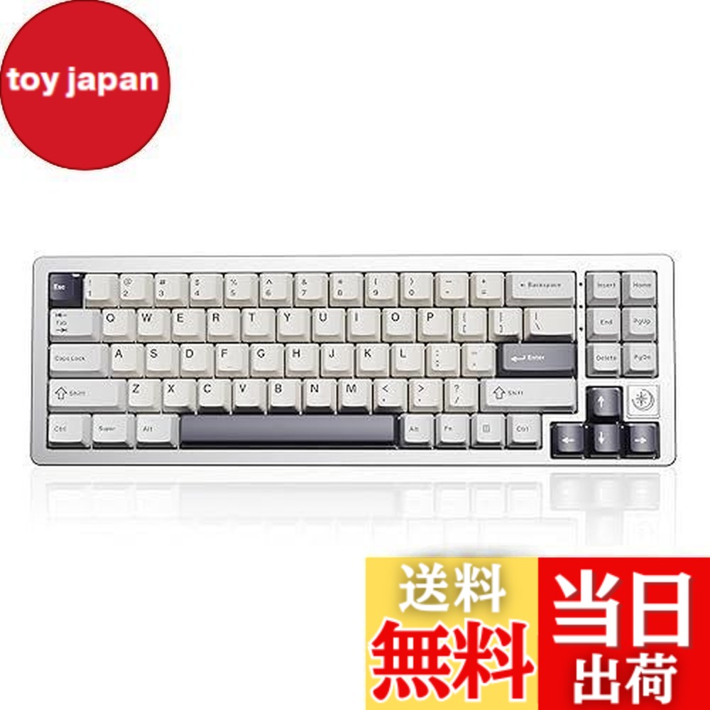 【送料無料】YUNZII AL71 68% ゲーミングキーボード フルアルミCNC ホットスワップ対応 無線 ガスケット メカニカルキーボード NKRO 2.4GHzワイヤレスBT5.0/USB-C 有線 RGBバックライト Win/Mac用 お贈り物 技適認証取得（シルバー、クリスタルホワイトスイッチ） 13,913円