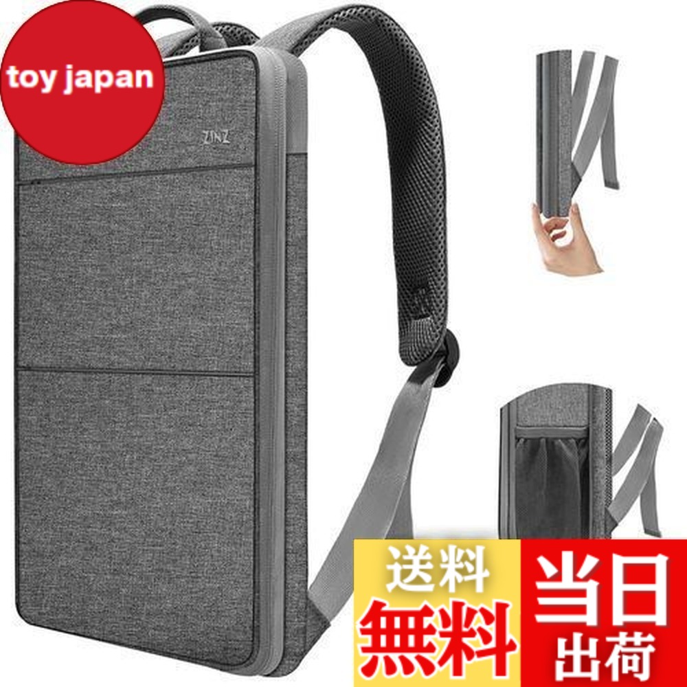 【楽天市場】[ZINZ] 超薄 拡張可能 PCバックパック ビジネスリュック USB充電ポート 耐水性 スクール バックパック トラベル ...
