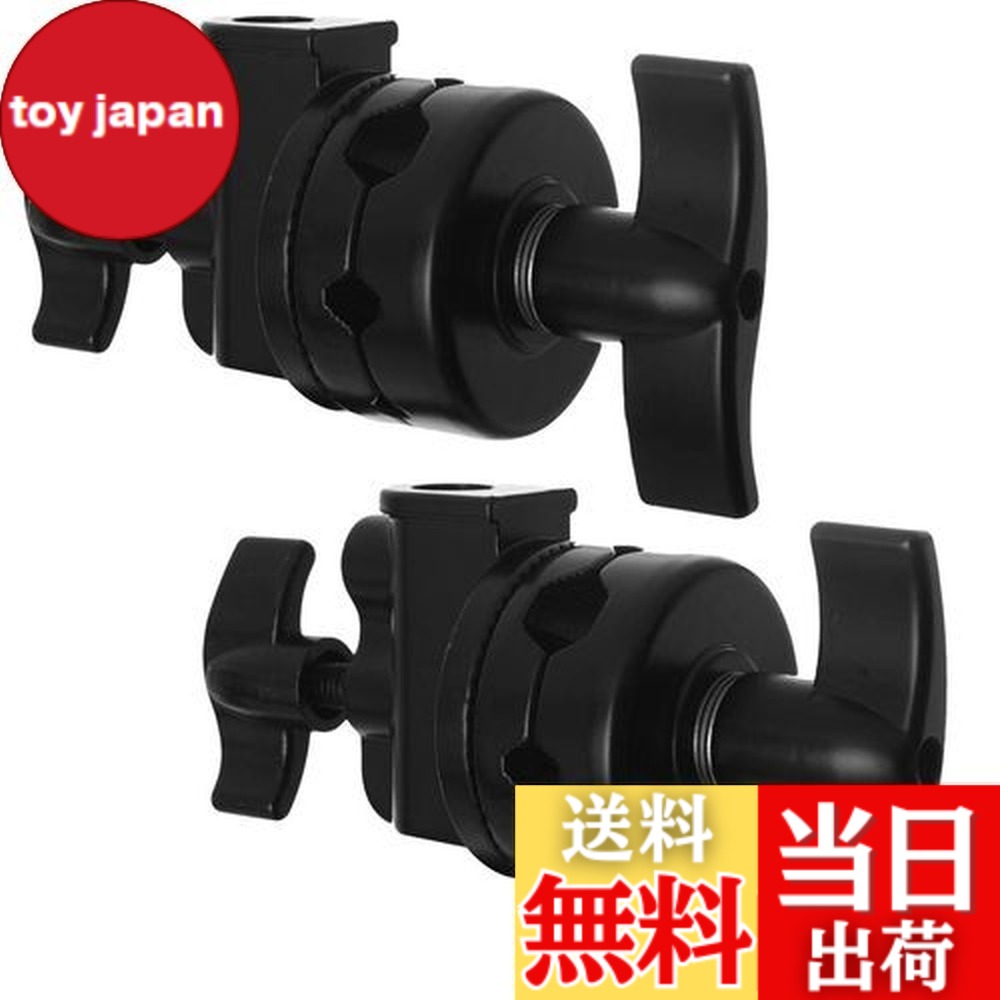 【貨物輸送無料】Selens グリップヘッド スイベルヘッド 多役立つことヘビーデューティー 2.5インチ アダプタ C照明ランプ 点火装置照明ランプ もっけの幸い手 他の映画化計器相応う 1/2 1/4 3/8 5/8in相応う 2点仕掛ける 黒いこと